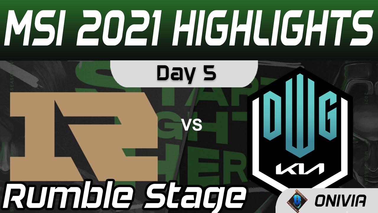 RNG vs DK Highlights MSI Rumble Stage Day 5 MSI 2021 Royal Never Give Up vs DWG Kia by Onivia thumbnail