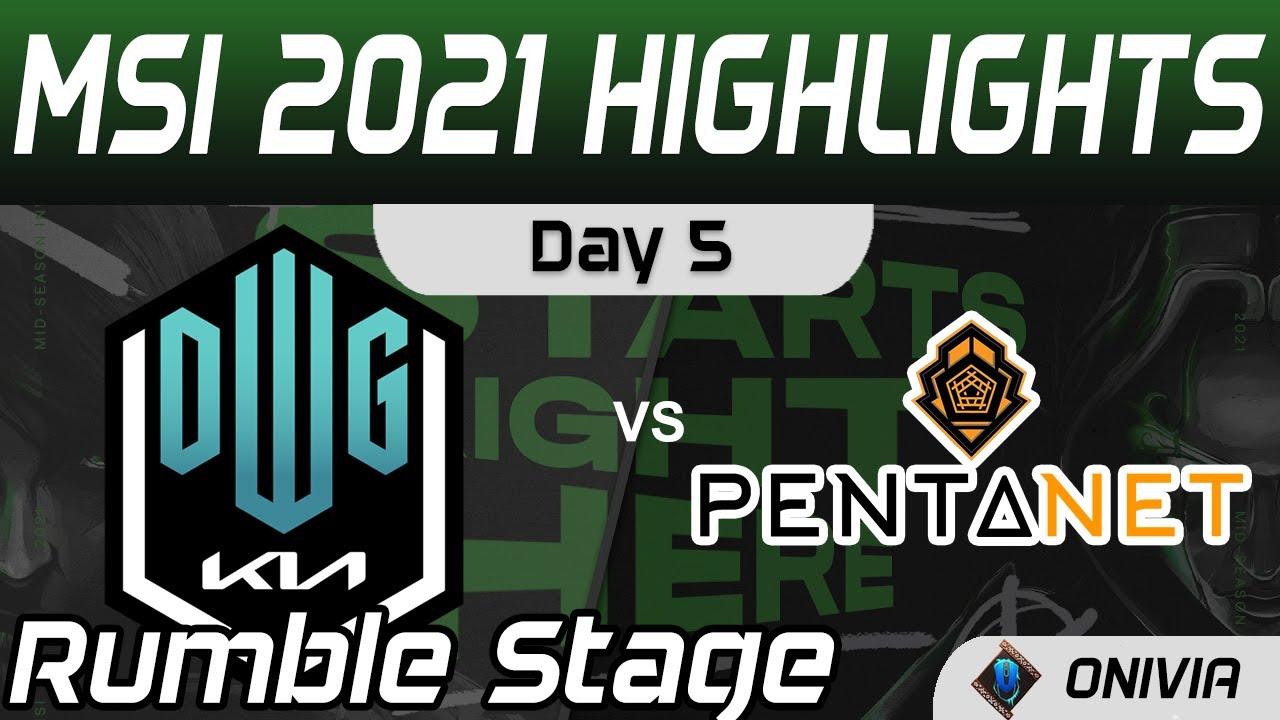 DK vs PGG Highlights MSI Rumble Stage Day 5 MSI 2021 DWG Kia vs Pentanet GG by Onivia thumbnail