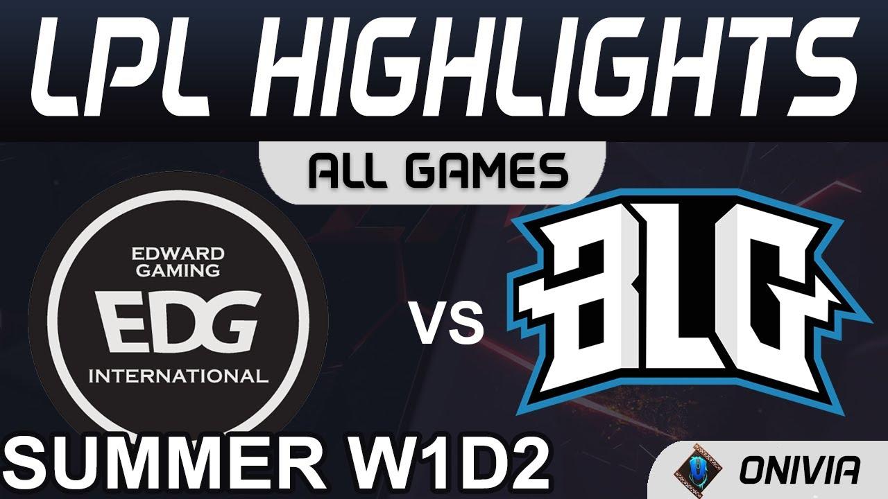 EDG vs BLG Highlights ALL GAMES LPL Summer Season 2021 W1D2 EDward Gaming vs Bilibili Gaming thumbnail