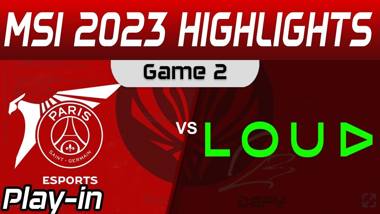 PSG vs LLL Highlights Game 2 Day 5 MSI 2023 Play IN PSG Talon vs LOUD by Onivia thumbnail