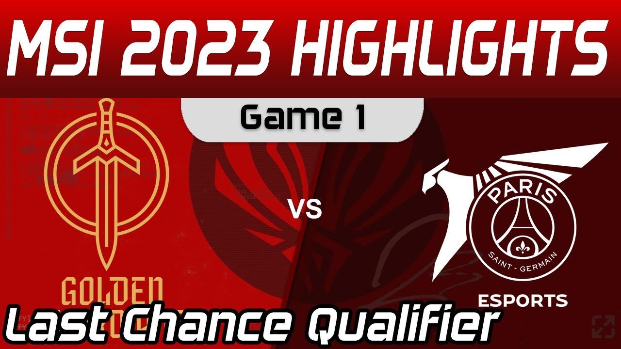 GG vs PSG Highlights Game 1 Last Chance Qualifier MSI 2023 Golden Guardians vs PSG Talon by Onivia thumbnail