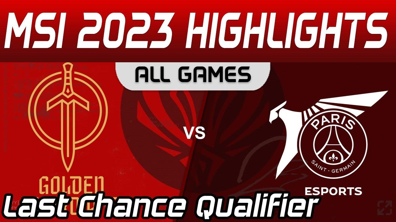 GG vs PSG Highlights ALL GAMES Last Chance Qualifier MSI2023 Golden Guardians vs PSG Talon by Onivia thumbnail