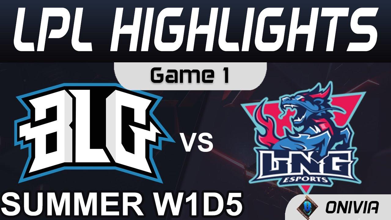 BLG vs LNG Highlights Game 1 LPL Summer Season 2021 W1D5 Bilibili Gaming vs LNG Esports by Onivia thumbnail