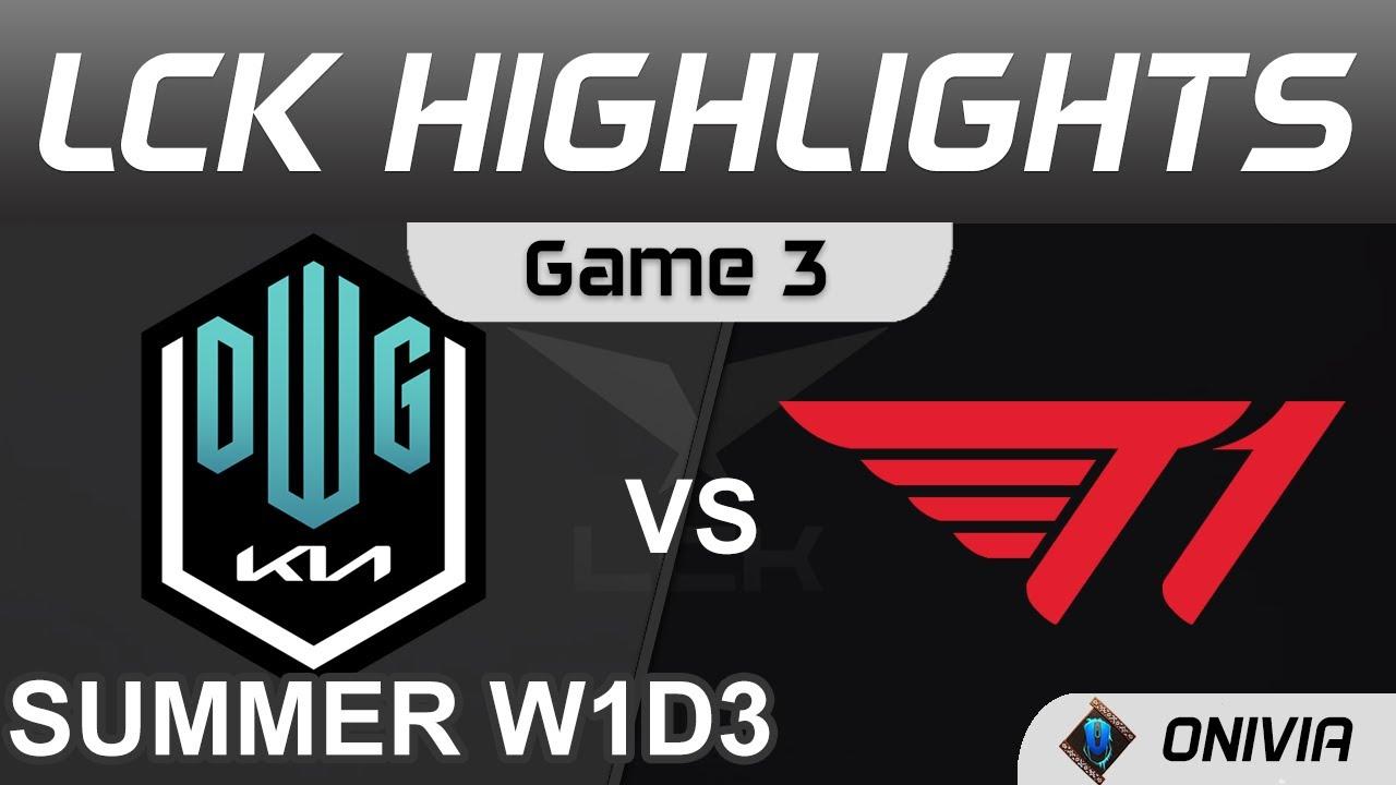 DK vs T1 Highlights Game 3 LCK Summer Season 2021 W1D3 DWG KIA vs T1 by Onivia thumbnail