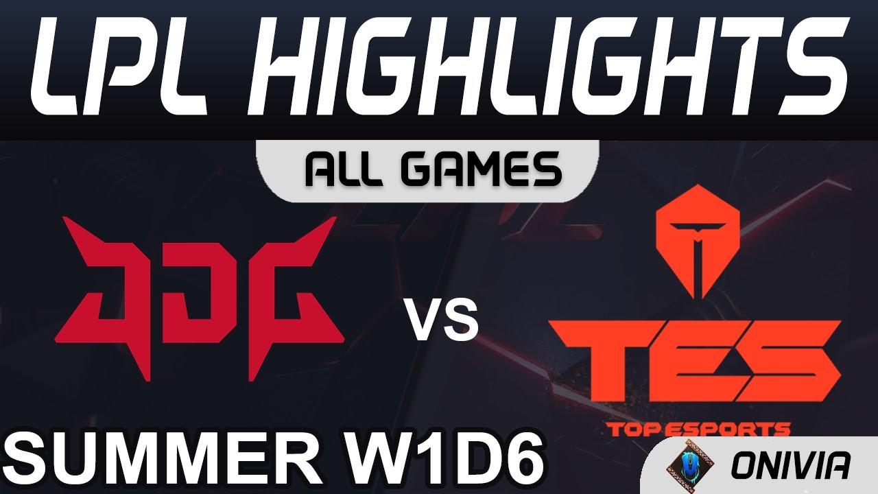 JDG vs TES Highlights ALL GAMES LPL Summer Season 2021 W1D6 JD Gaming vs Top Esports by Onivia thumbnail