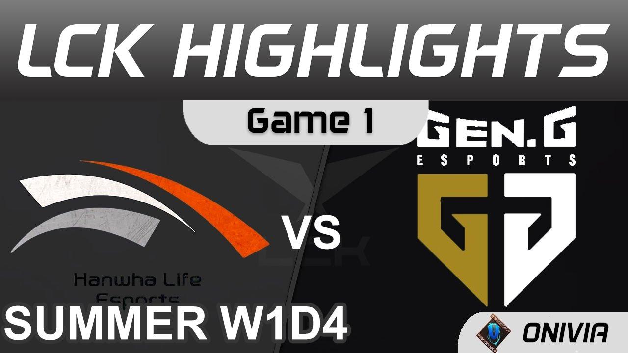 HLE vs GEN Highlights Game 1 LCK Summer Season 2021 W1D4 Hanwha Life Esports vs Gen.G by Onivia thumbnail