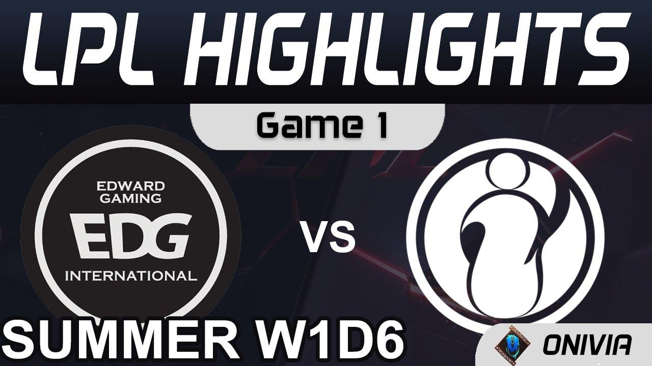 EDG vs IG Highlights Game 1 LPL Summer Season 2021 W1D6 EDward Gaming vs Invictus Gaming by Onivia thumbnail