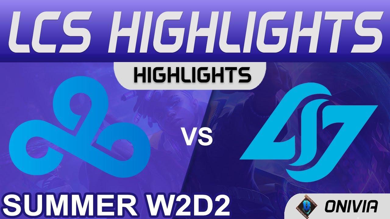 C9 vs CLG Highlights LCS Summer 2021 W2D2 Cloud9 vs Counter Logic Gaming by Onivia thumbnail