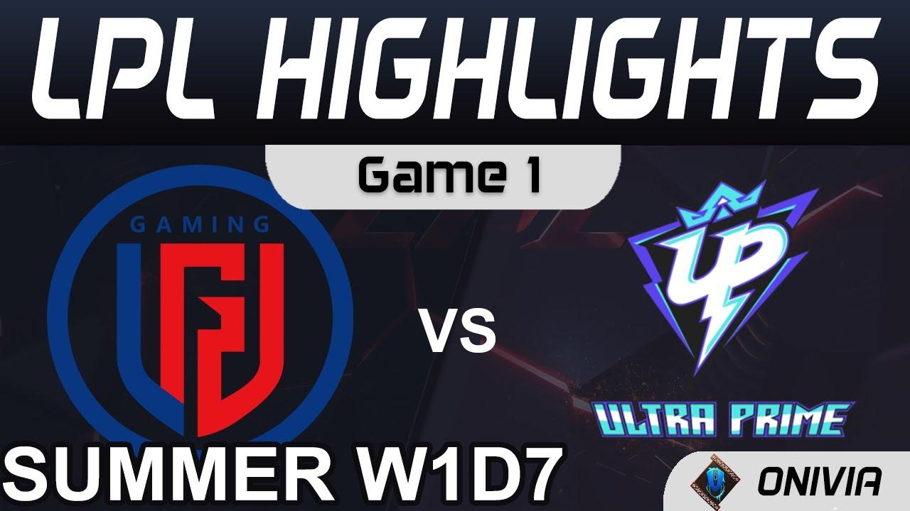 LGD vs UP Highlights Game 1 LPL Summer Season 2021 W1D7 LGD Gaming vs Ultra Prime by Onivia thumbnail