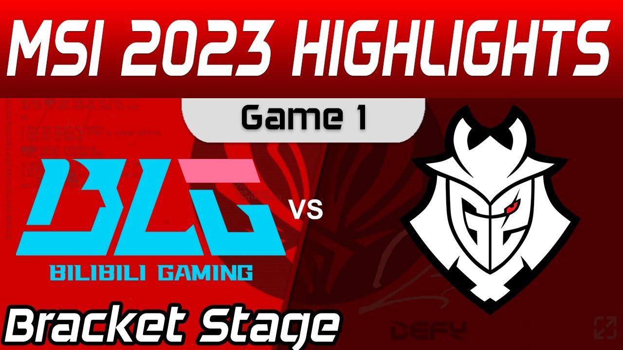 BLG vs G2 Highlights Game 1 Bracket Stage Round 2 MSI 2023 Bilibili Gaming vs G2 Esports by Onivia thumbnail