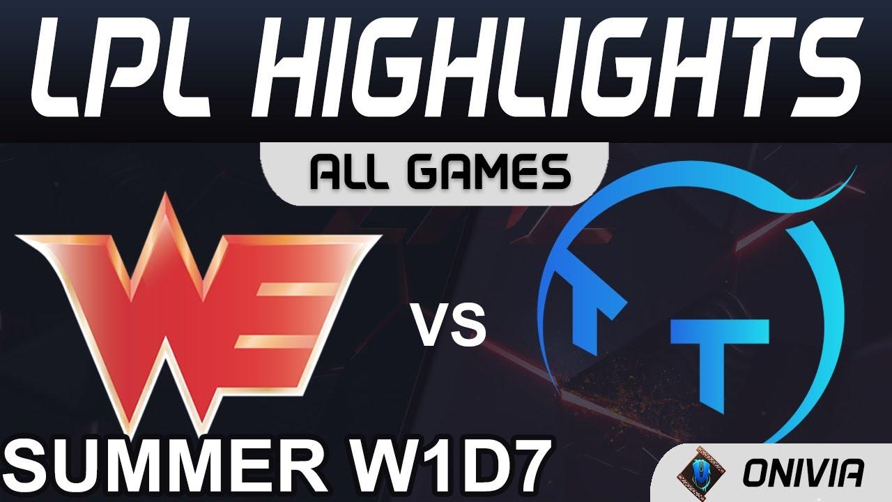 WE vs TT Highlights ALL GAMES LPL Summer Season 2021 W1D7 Team WE vs ThunderTalk Gaming by Onivia thumbnail