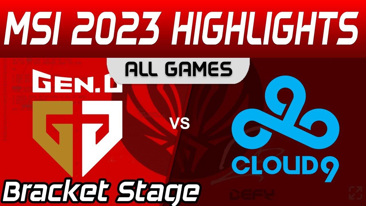 GEN vs C9 Highlights ALL GAMES Bracket Stage Round 2 MSI 2023 Gen G vs Cloud9 by Onivia thumbnail