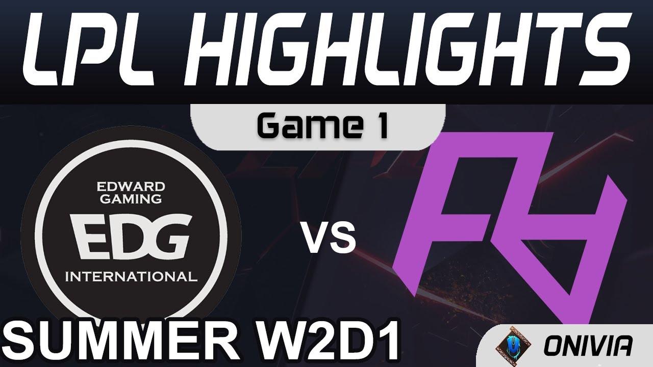 EDG vs RA Highlights Game 1 LPL Summer Season 2021 W2D1 EDward Gaming vs Rare Atom by Onivia thumbnail