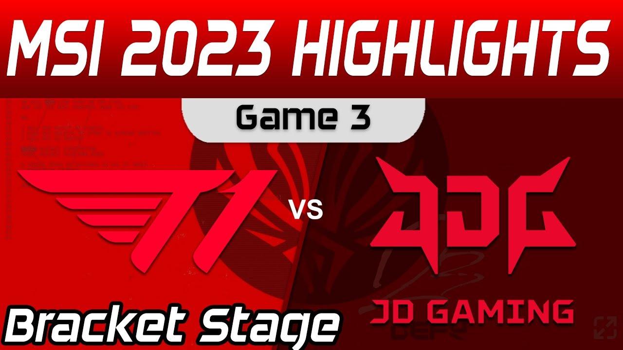 T1 vs JDG Highlights Game 3 Bracket Stage Round 4 MSI 2023 T1 vs JD Gaming by Onivia thumbnail