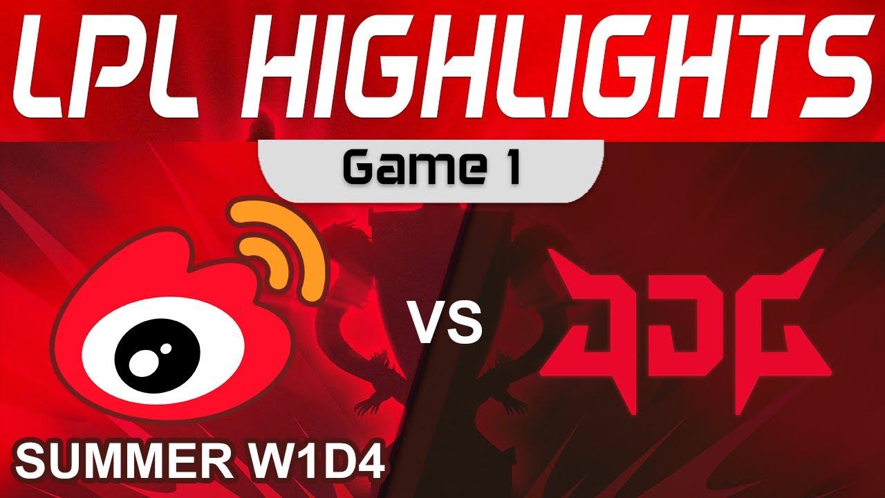 WBG vs JDG Highlights Game 1 LPL Summer Season 2023 W1D4 Weibo Gaming vs JD Gaming by Onivia thumbnail