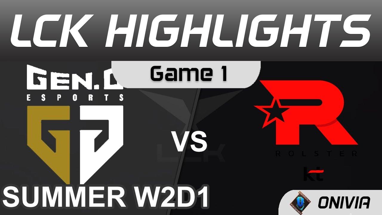 GEN vs KT Highlights Game 1 LCK Summer Season 2021 W2D1 Gen G vs KT Rolster by Onivia thumbnail