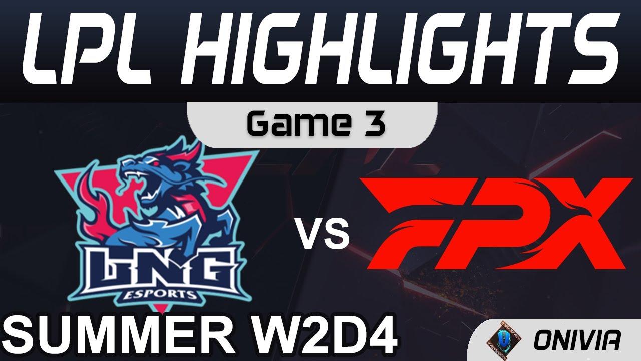 LNG vs FPX Highlights Game 3 LPL Summer Season 2021 W2D4 LNG Esports vs FunPlus Phoenix by Onivia thumbnail