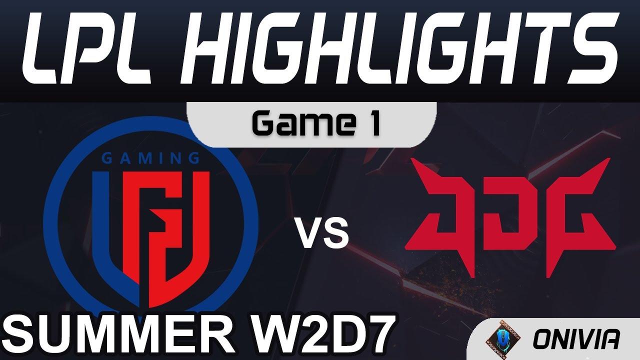 LGD vs JDG Highlights Game 1 LPL Summer Season 2021 W2D7 LGD Gaming vs JD Gaming by Onivia thumbnail