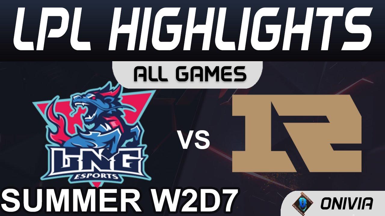 LNG vs RNG Highlights ALL GAMES LPL Summer Season 2021 W2D7 LNG Gaming vs Royal Never Give Up by Oni thumbnail