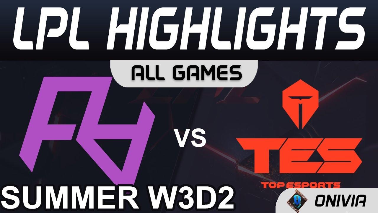 RA vs TES Highlights ALL GAMES LPL Summer Season 2021 W3D2 Rare Atom vs Top Esports by Onivia thumbnail