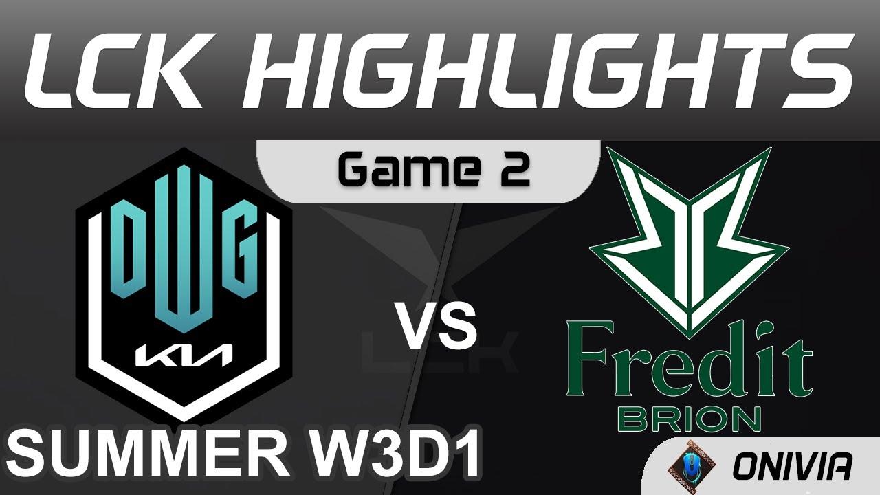 DK vs BRO Highlights Game 2 LCK Summer Season 2021 W3D1 DWG KIA vs Fredit BRION by Onivia thumbnail