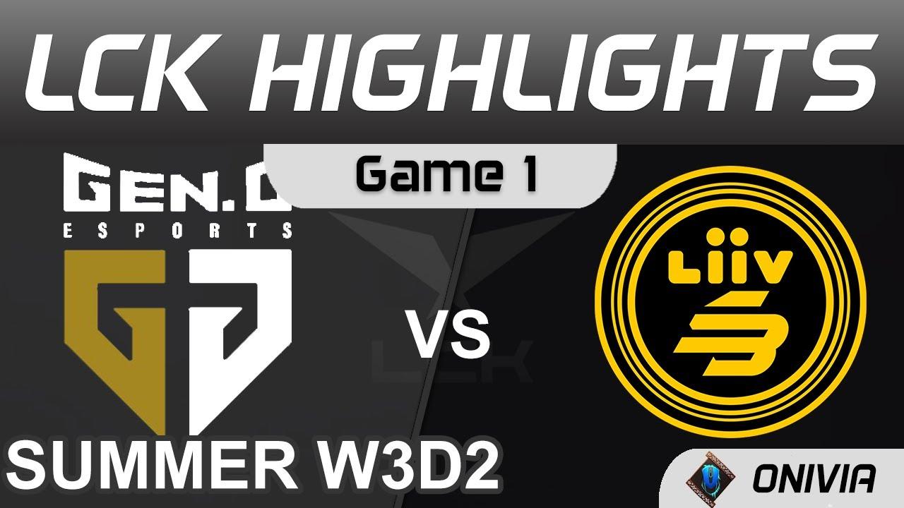 GEN vs LSB Highlights Game 1 LCK Summer Season 2021 W3D2 Gen G vs Liiv SANDBOX by Onivia thumbnail