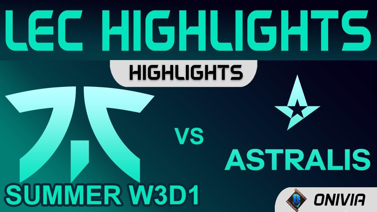 FNC vs AST Highlights LEC Summer Season 2021 W3D1 Fnatic vs Astralis by Onivia thumbnail