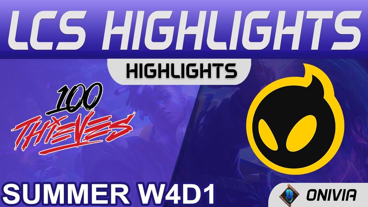 100 vs DIG Highlights LCS Summer 2021 W4D1 100 Thieves vs Dignitas by Onivia thumbnail