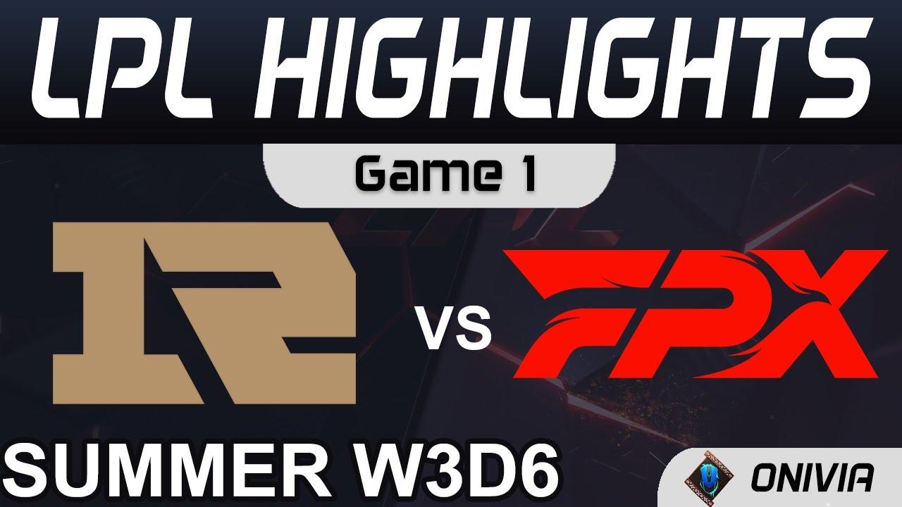 RNG vs FPX Highlights Game 1 LPL Summer Season 2021 W3D6 Royal Never Give Up vs FunPlus Phoenix thumbnail