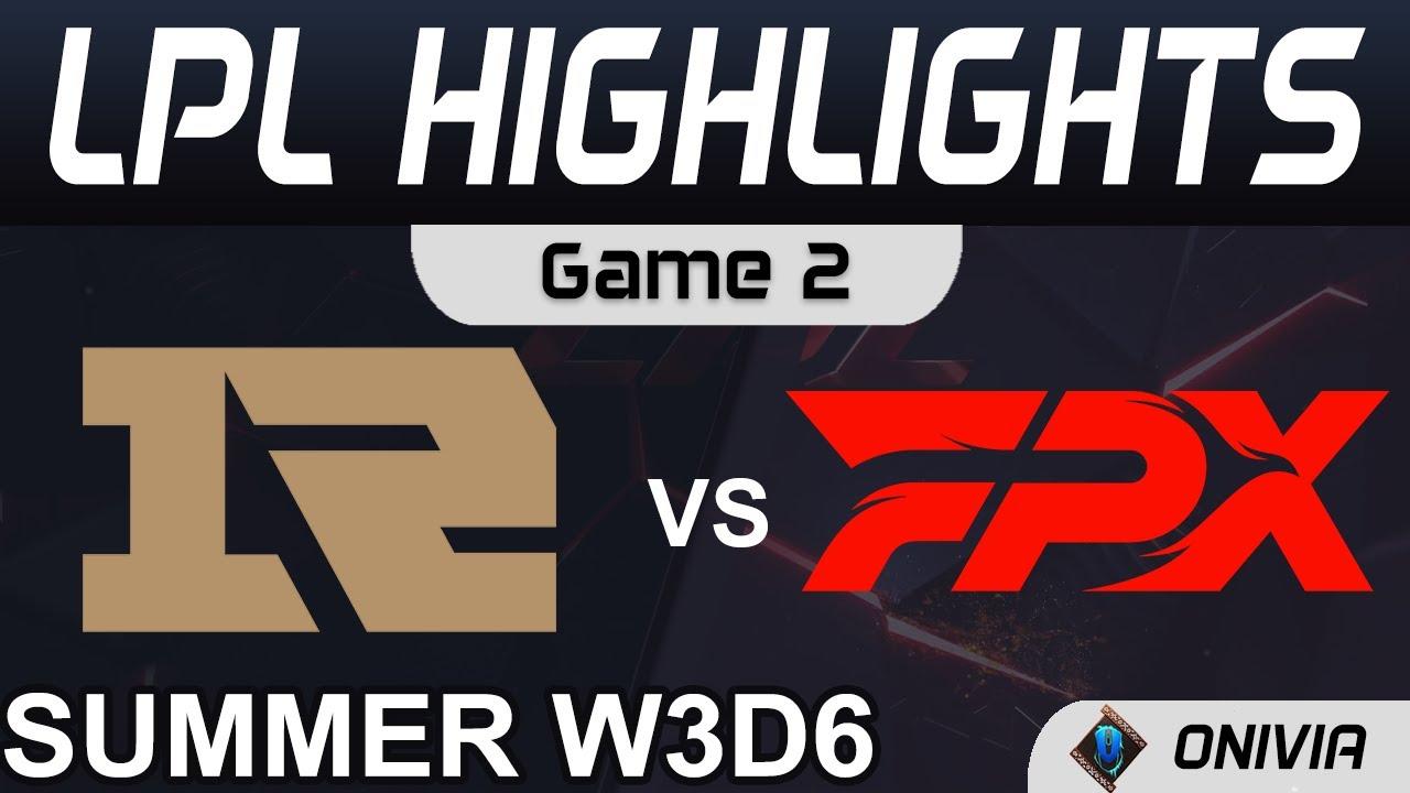 RNG vs FPX Highlights Game 2 LPL Summer Season 2021 W3D6 Royal Never Give Up vs FunPlus Phoenix thumbnail