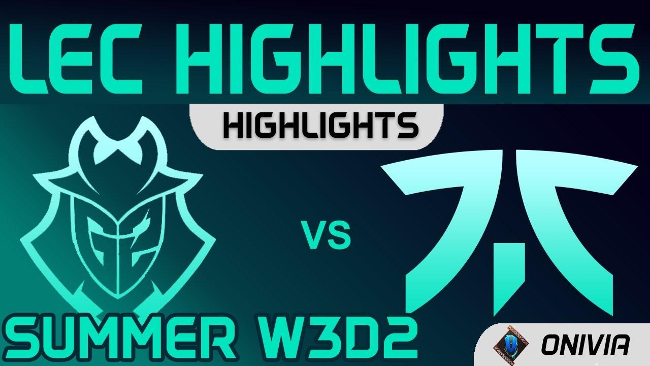 G2 vs FNC Highlights LEC Summer Season 2021 W3D2 G2 Esports vs Fnatic by Onivia thumbnail