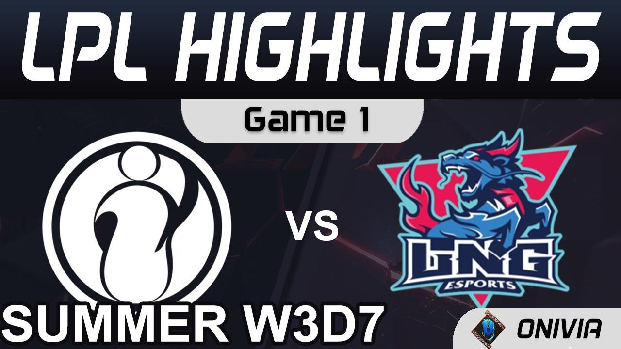 IG vs LNG Highlights Game 1 LPL Summer Season 2021 W3D7 Invictus Gaming vs LNG Esports by Onivi thumbnail