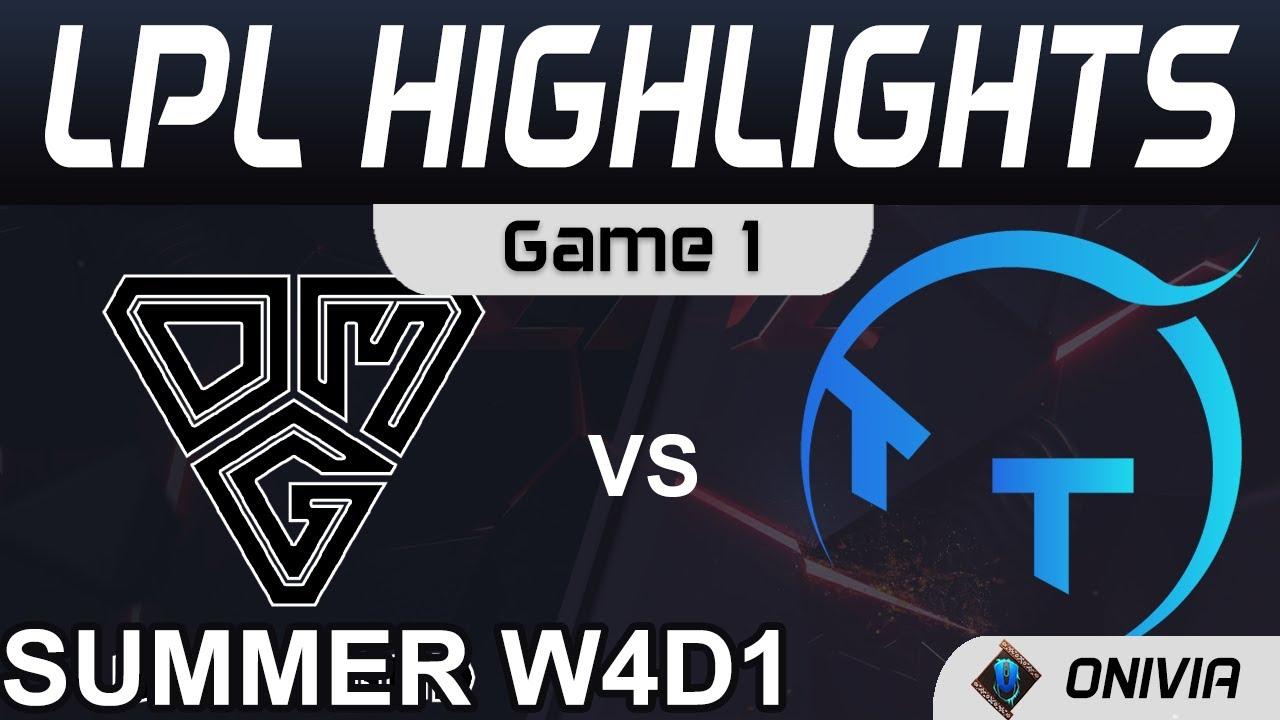 OMG vs TT Highlights Game 1 LPL Summer Season 2021 W4D1 Oh My God vs ThunderTalk Gaming by Onivia thumbnail