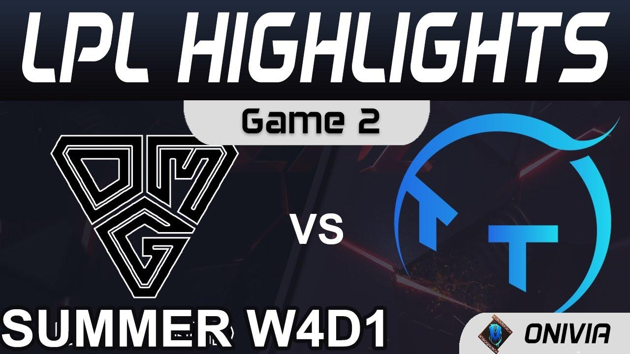 OMG vs TT Highlights Game 2 LPL Summer Season 2021 W4D1 Oh My God vs ThunderTalk Gaming by Onivia thumbnail