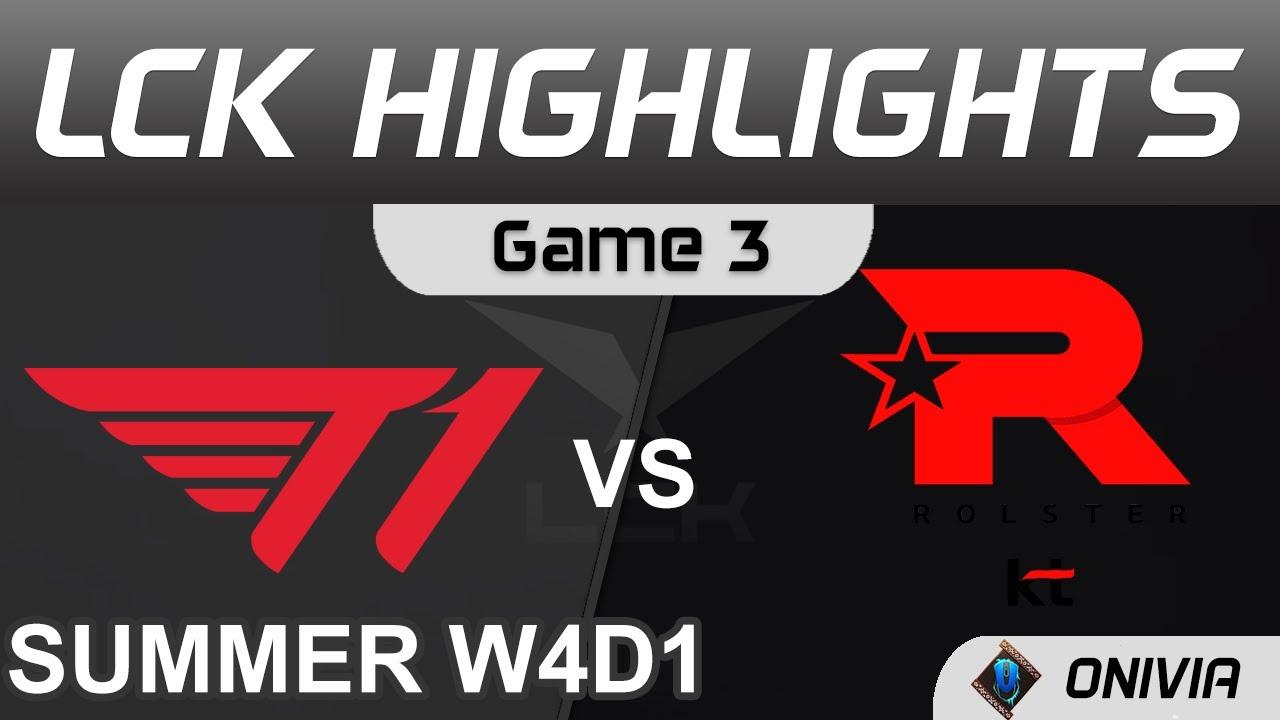 T1 vs KT Highlights Game 3 LCK Summer Season 2021 W4D1 T1 vs KT Rolster by Onivia thumbnail