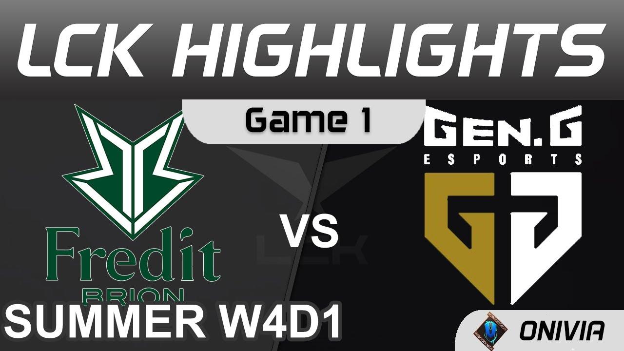 BRO vs GEN Highlights Game 1 LCK Summer Season 2021 W4D1 Fredit BRION vs Gen G by Onivia thumbnail