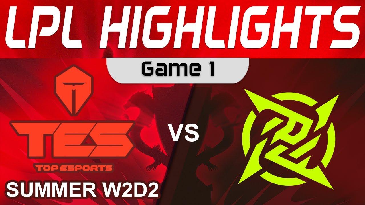 TES vs NIP Highlights Game 1 LPL Spring Season 2023 W2D2 Top Esports vs Ninjas in Pyjamas by Onivia thumbnail