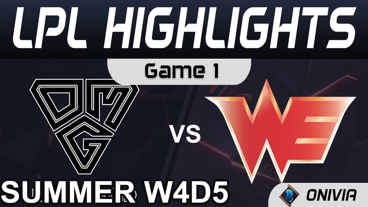 OMG vs WE Highlights Game 1 LPL Summer Season 2021 W4D5 Oh My God vs Team WE by Onivia thumbnail