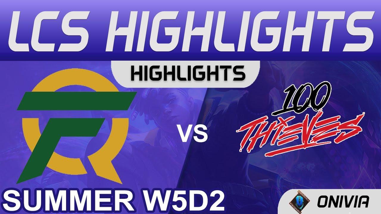 FLY vs 100 Highlights LCS Summer Season 2021 W5D2 FlyQuest vs 100Thieves by Onivia thumbnail