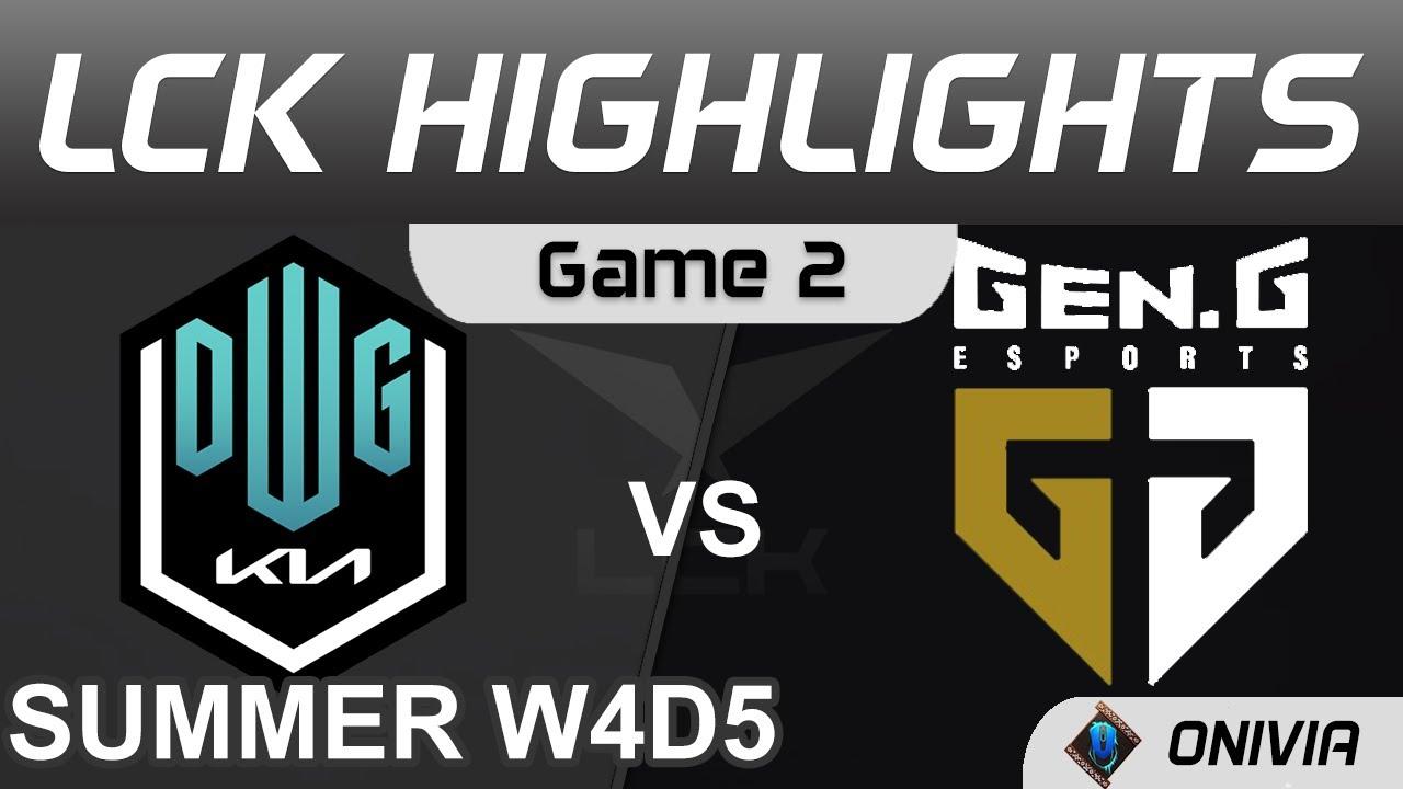 DK vs GEN Highlights Game 2 LCK Summer Season 2021 W4D5 DWG KIA vs Gen G by Onivia thumbnail