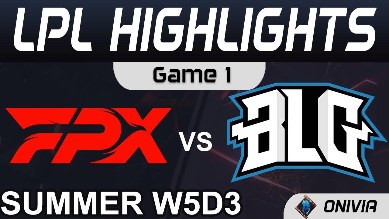 FPX vs BLG Highlights Game 1 LPL Summer Season 2021 W5D3 FunPlus Phoenix vs Bilibili Gaming by Onivi thumbnail