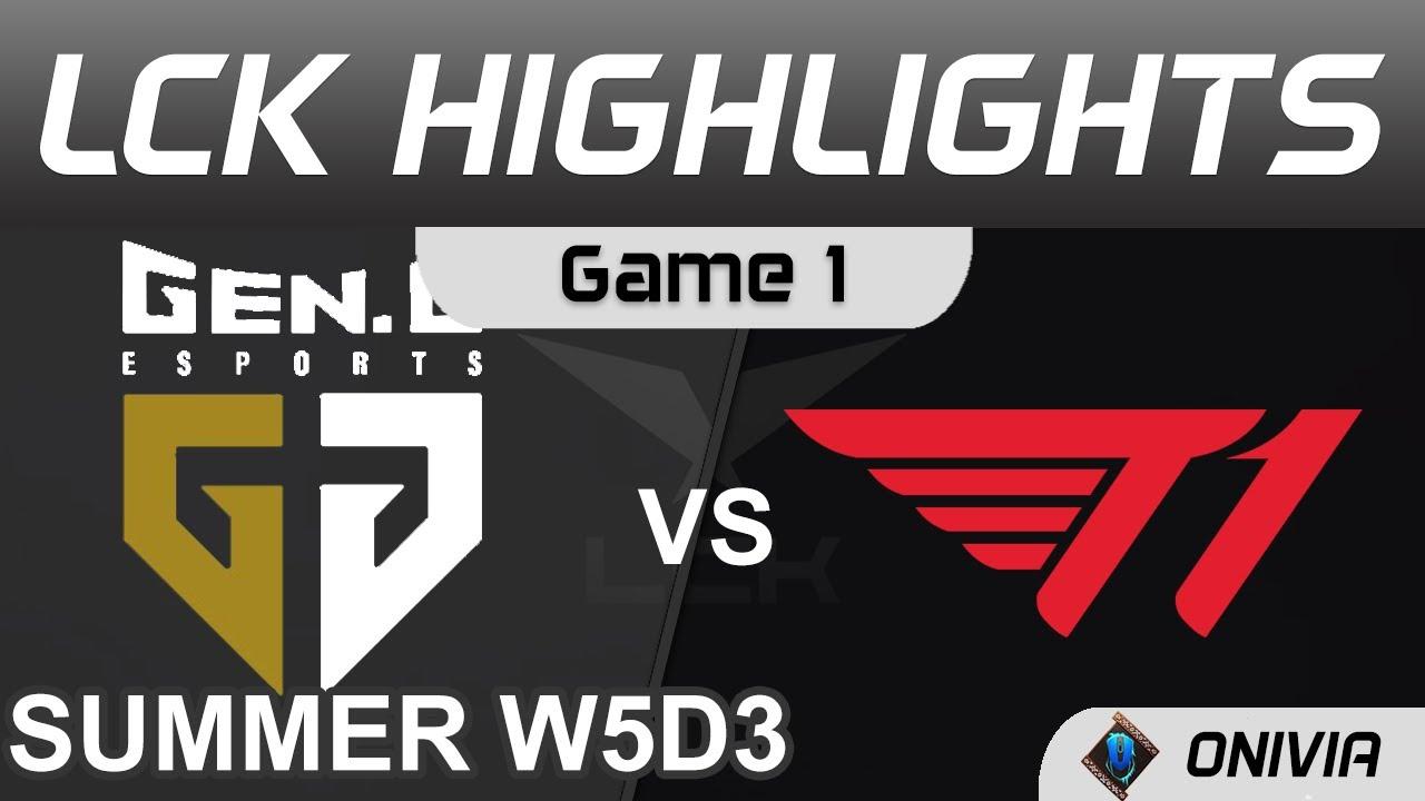 GEN vs T1 Highlights Game 1 LCK Summer Season 2021 W5D3 Gen G vs T1 by Onivia thumbnail