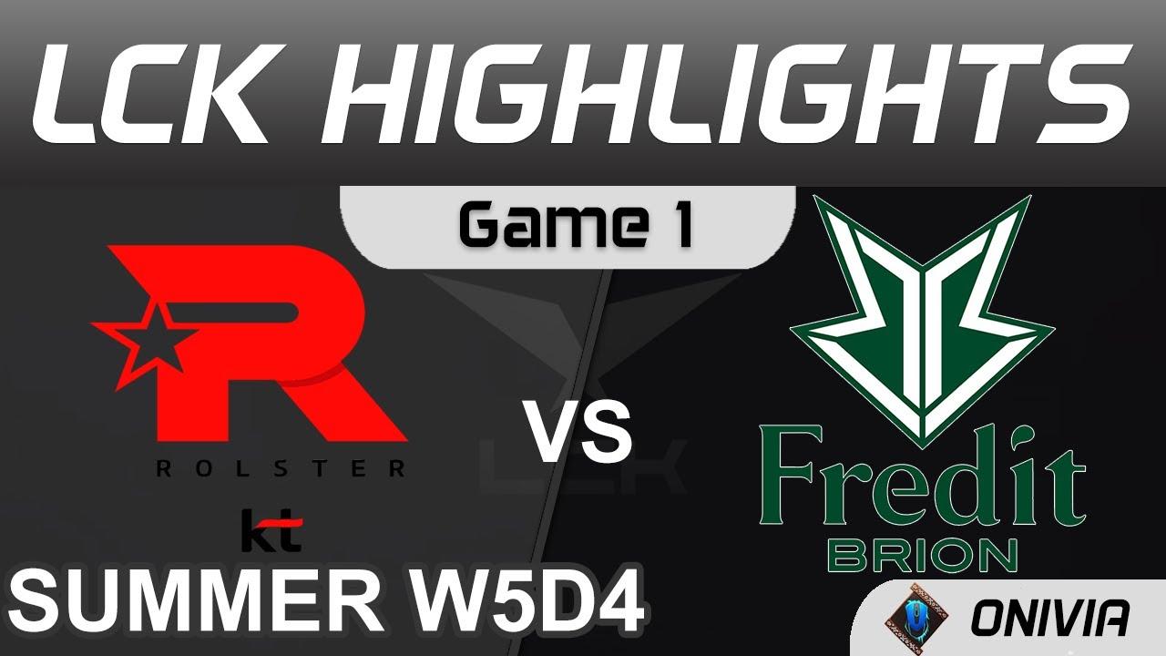 KT vs BRO Highlights Game 1 LCK Summer Season 2021 W5D4 KT Rolster vs Fredit BRION by Onivia thumbnail