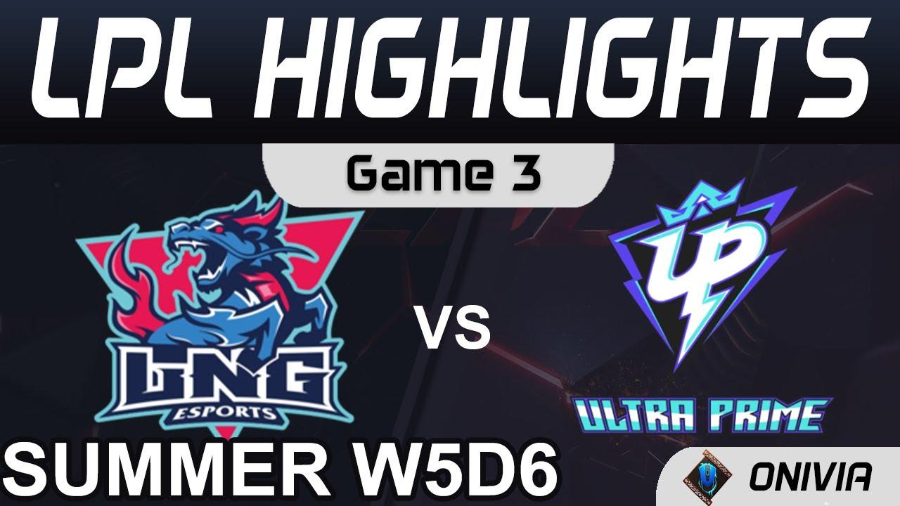 LNG vs UP Highlights Game 3 LPL Summer Season 2021 W5D6 LNG Esports vs Ultra Prime by Onivia thumbnail