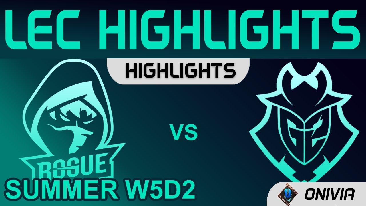 RGE vs G2 Highlights LEC Summer Season 2021 W5D2 Rogue vs G2 Esports by Onivia thumbnail