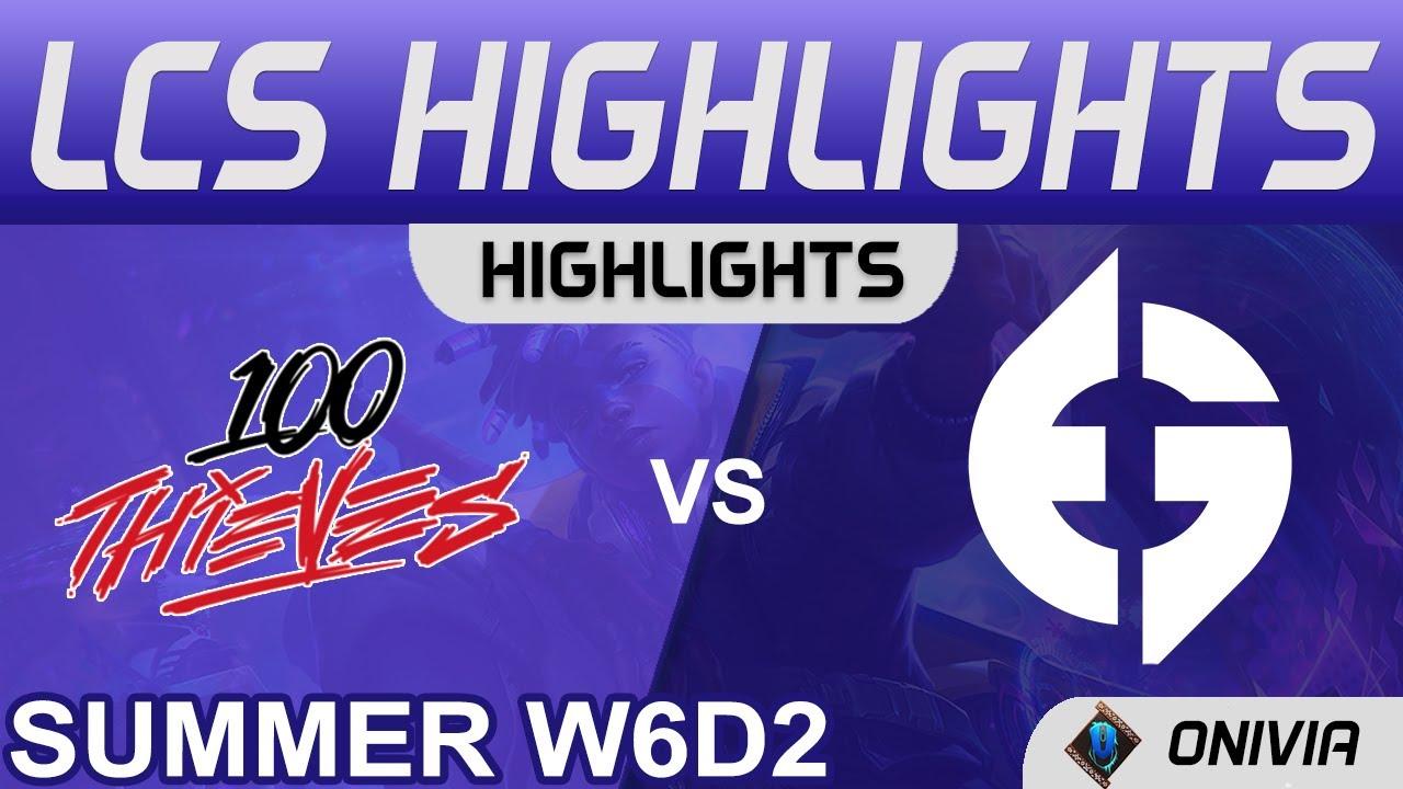 100 vs EG Highlights LCS Summer Season 2021 W6D2 100 Thieves vs Evil Geniuses by Onivia thumbnail