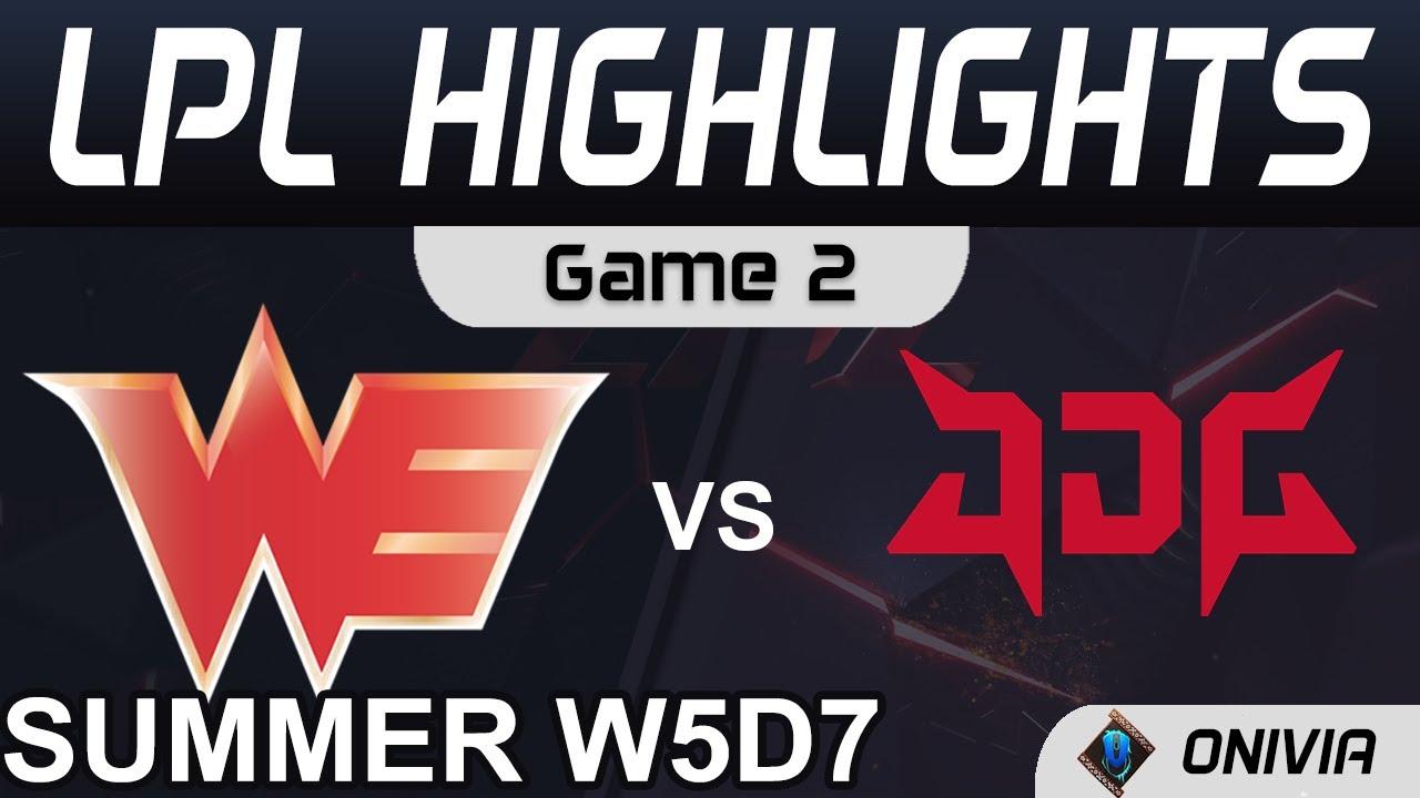 WE vs JDG Highlights Game 2 LPL Summer Season 2021 W5D7 Team WE vs JD Gaming by Onivia thumbnail