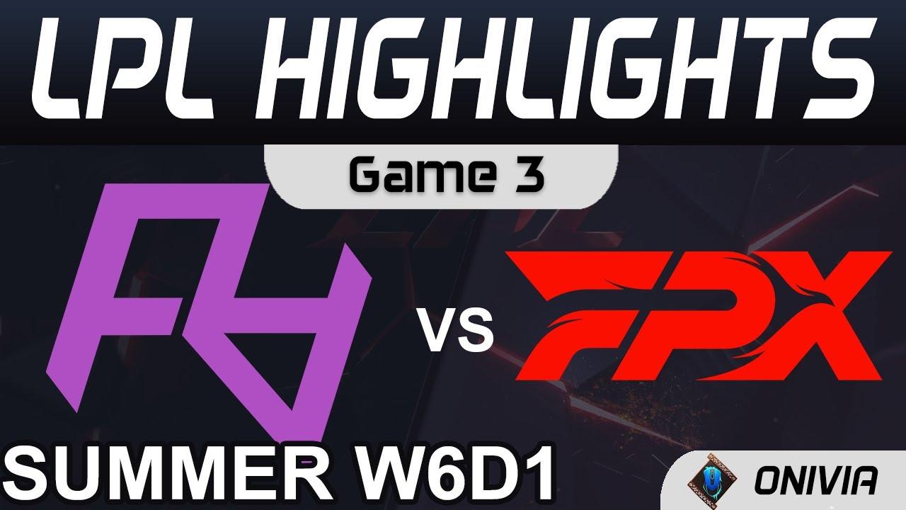 RA vs FPX Highlights Game 3 LPL Summer Season 2021 W6D1 Rare Atom vs FunPlus Phoenix by Onivia thumbnail