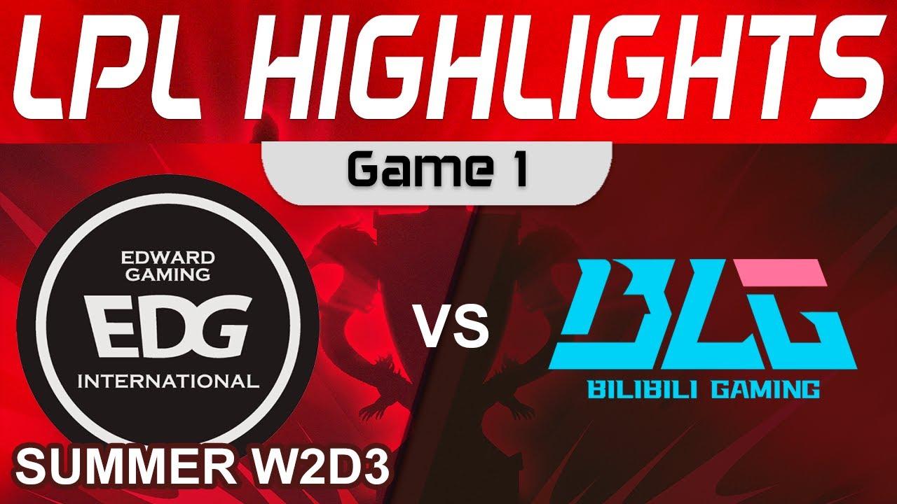 EDG vs BLG Highlights Game 1 LPL Summer Season 2023 W2D3 EDward Gaming vs Bilibili Gaming by Onivia thumbnail