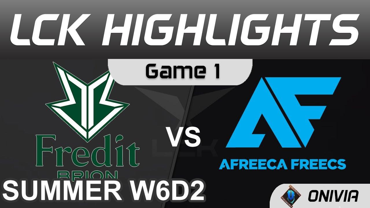 BRO vs AF Highlights Game 1 LCK Summer Season 2021 W6D2 Fredit BRION vs Afreeca Freecs by Onivia thumbnail